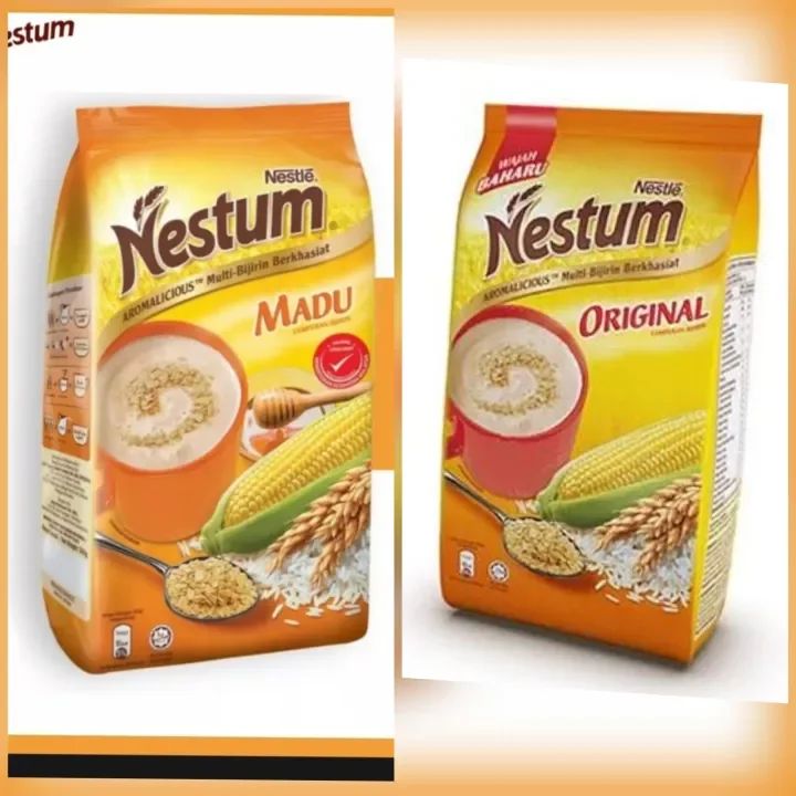 nestum-เนสตุ้ม-เครื่องดืมธัญพืช-รสดั้งเดิมและรสน้ำผึ้ง-ชนิดเติม-ขนาด-450-กรัม