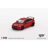 Honda Civic Type R Rallye Red 2023 W/ Advan GT Wheel - MINI GT