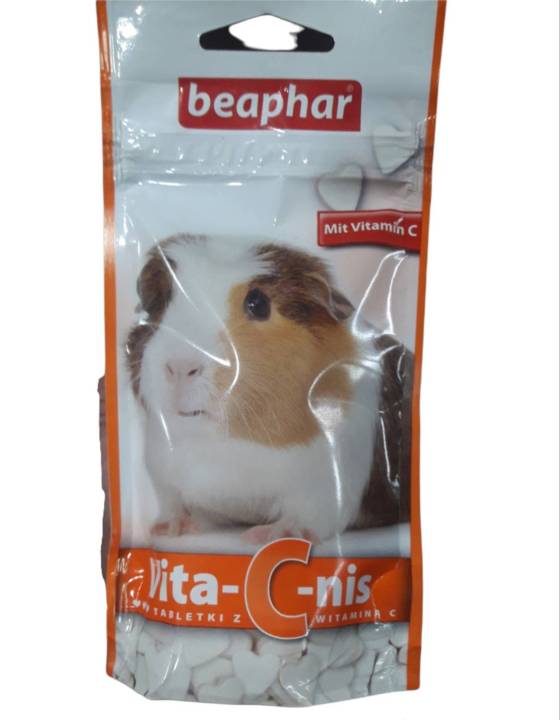 Beaphar Vita C nis วิตามินซีแบบเม็ด สำหรับแกสบี้ ขนาด 50 กรัม.