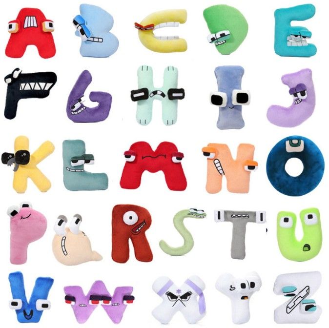 1pc 20-24cm alphabet lore plush Toys Simulation Alphabet Lore Stuffed Plush  Doll Soft Comfortable Skin-friendly Plush Doll for Baby Hugging Plush Toy