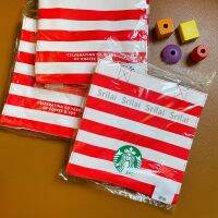 [✔️ของแท้ 100%] ? New!! ถุงผ้า Starbucks Christmas 2021 ลาย Red Stripe