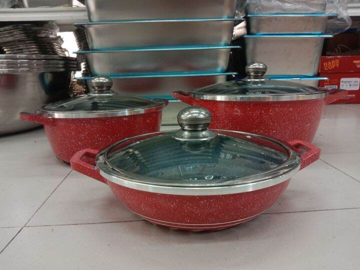 Seemann Germany Granite Nonsticky Cookware Set 3Pcs. Lazada PH