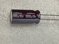 (3ชิ้น) 1000UF 16V 10*20mm Japan Nikitsu Capacitor 16V1000UF 10*20 PW High Frequency Low Resistance