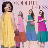 ••MiRRoRSiSTERs NiGi 2ToNEs DReSS•• เดรสแขนกุดทรงสวยเก๋ ใส่ง่ายใส่ได้บ่อย ดีไซน์2โทนสีตัดกันสวยถูกใจ แพทเทรินดีงามทรงหลวมทรงA ระบายชายน่ารักสีตัดกันกับช่วงบน ด้านหลังแอบแต่งเว้าเบาๆเก๋กู๊ด แนะนำเลย ใส่สวยดูดีโดดเด่นทุกโทนสี