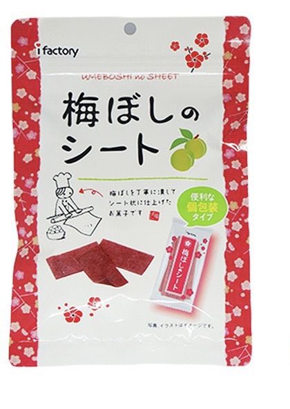 พร้อมส่ง-ฉลากไทย-ของดองกิ-i-factory-umeboshi-plum-sheet-ไอ-แฟคตอรี่-อุเมะโบชิ-พลัม-ชีท-บ๊วยเเผ่น