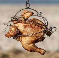 Hanging Poultry Grill Basket