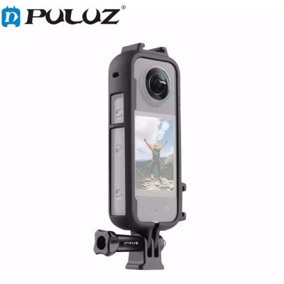 PULUZ Plastic Protective Frame with Cold Shoe For Insta360 X3 Housing Cover Sports Action Cameras Accessories