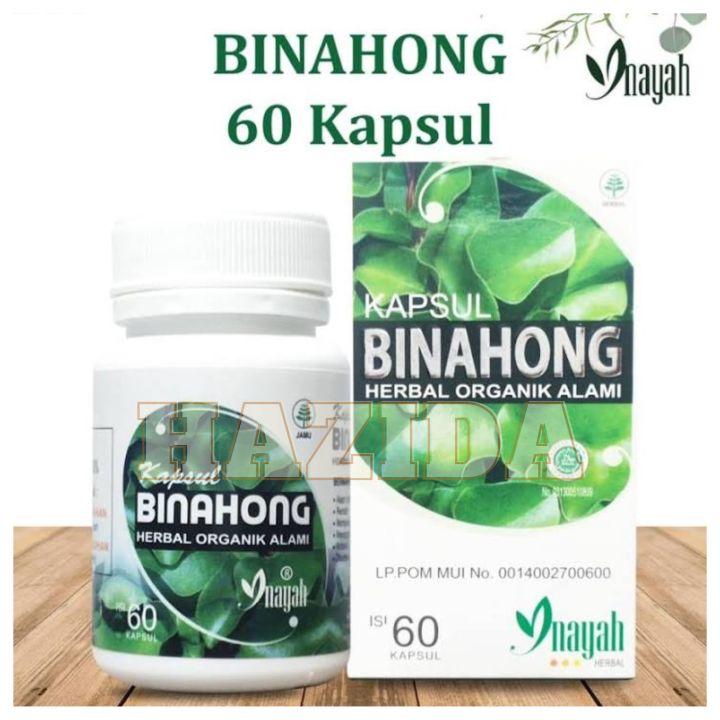 Kapsul Binahong Inayah Isi 60 Capsule Asli Ekstrak Daun Binahong