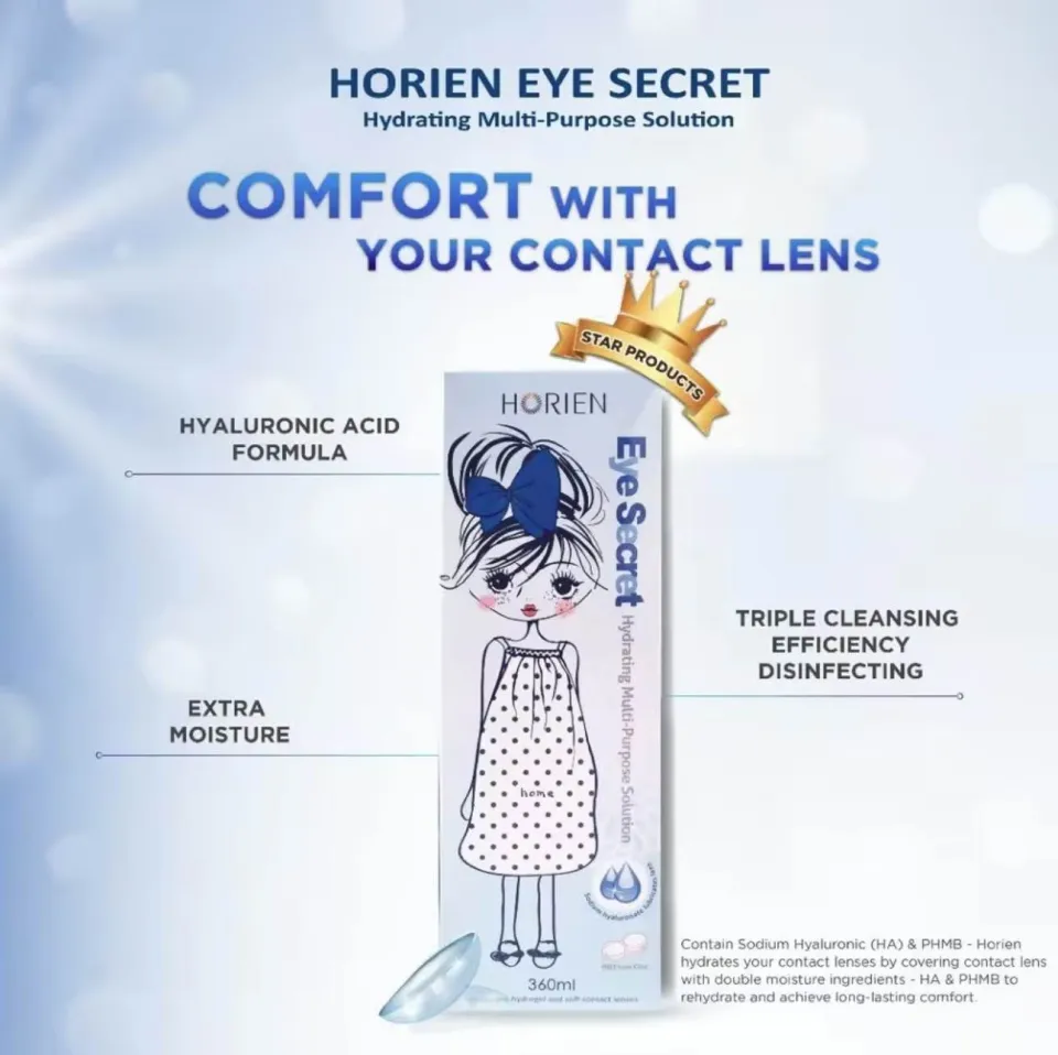 HORIEN, Eye Secret Hydrating MultiPurpose Solution 2x100ml