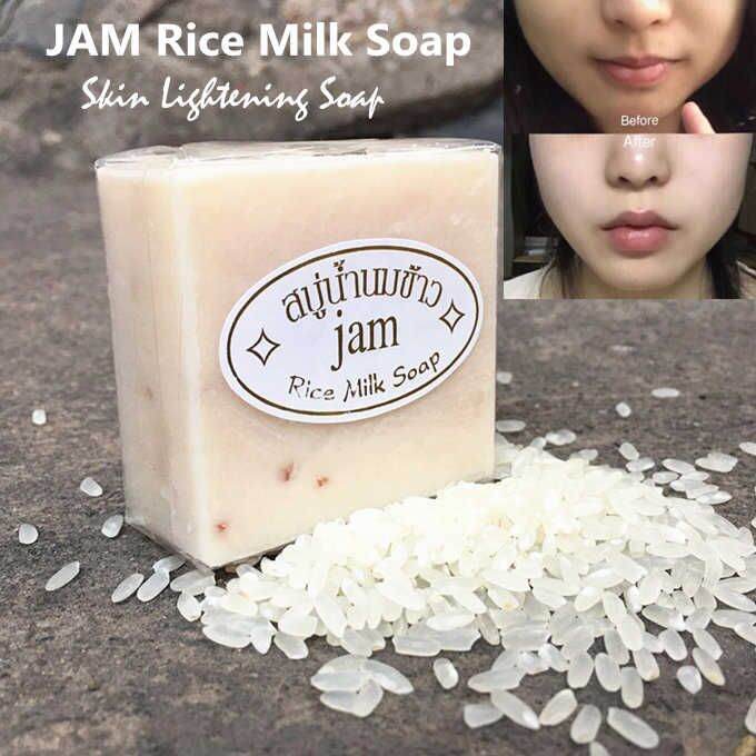 JAM Rice Milk Soap Gluta + Collagen Natural Handmade Sabun Susu1pcs