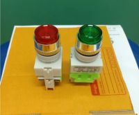 Lay7(pbcy090)Lay37 Lec 337Ac 15uc 600v/10A push Button Switch สวิทซ์หัวโผล่ แบบกดเด้งกลับ(ไม่ล็อก)