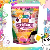 ??Dolphin Konjac Jelly Juice content 15% เยลลี่บุก รวมรสผลไม้ 4 ชนิด 384 กรัม