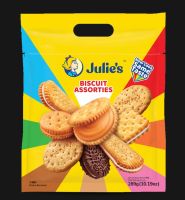 Julies Biscuit Assorties รวมคุกกี้บิสกิตจูลี่ส์ 6 รสชาติในห่อเดียว ขนาด289กรัม ขนมนำเข้า