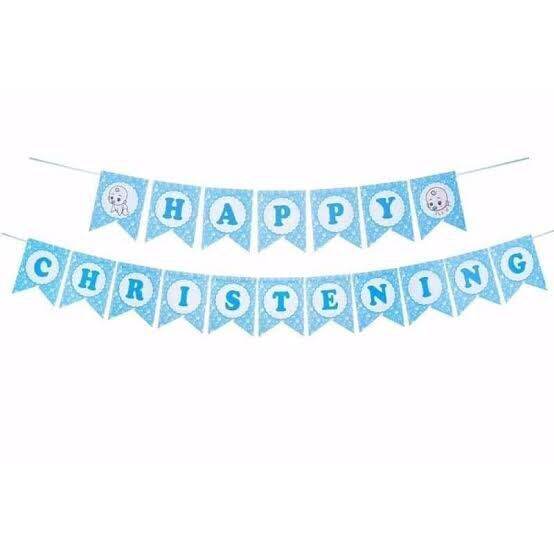 Happy Christening Banner Small Lazada PH