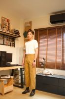 Brown corduroy trousers