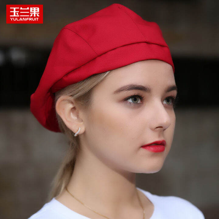 Beret Hotel Restaurant Hot Pot Lobby Waiter Work Hat Canvas Chef Cap
