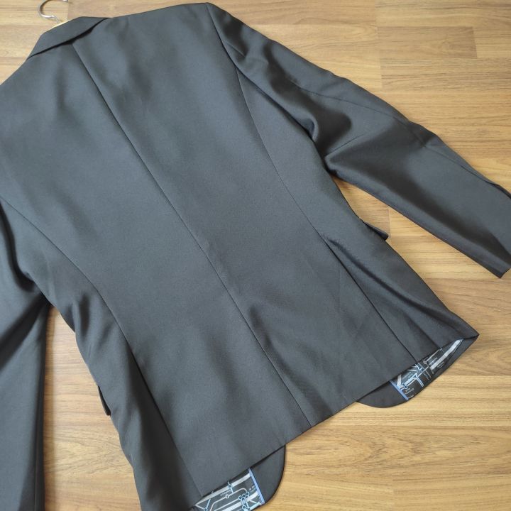 เสื้อสูทสีดำ-ซัพในผ้าเนื้อดี-ทรงสลิมฟิต-g2000-size-48