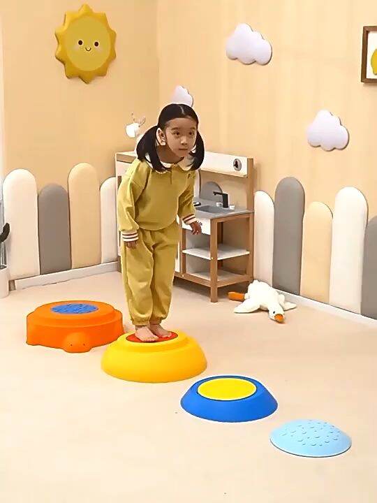 Stepping Stones for Kids Set of 8 Balance Stepping Stones, Toddler