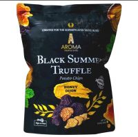 มันฝรั่งทอดกรอบแบล็กทรัฟเฟิล ฮันนี่ ดิชง Aroma Truffle &amp; Co. Black Summer Truffle Potato Chips Honey Dojon 100g.