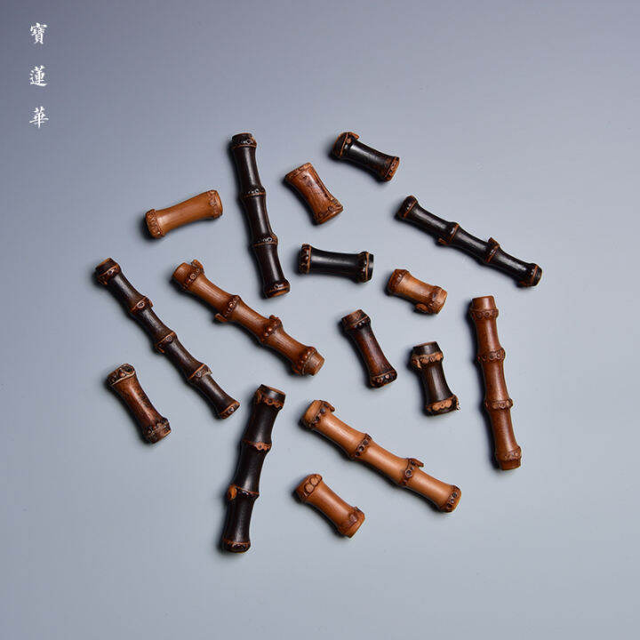 Natural Bamboo Joint Whip Rest Tea Clamp Set Bamboo Shelf Creative Pen