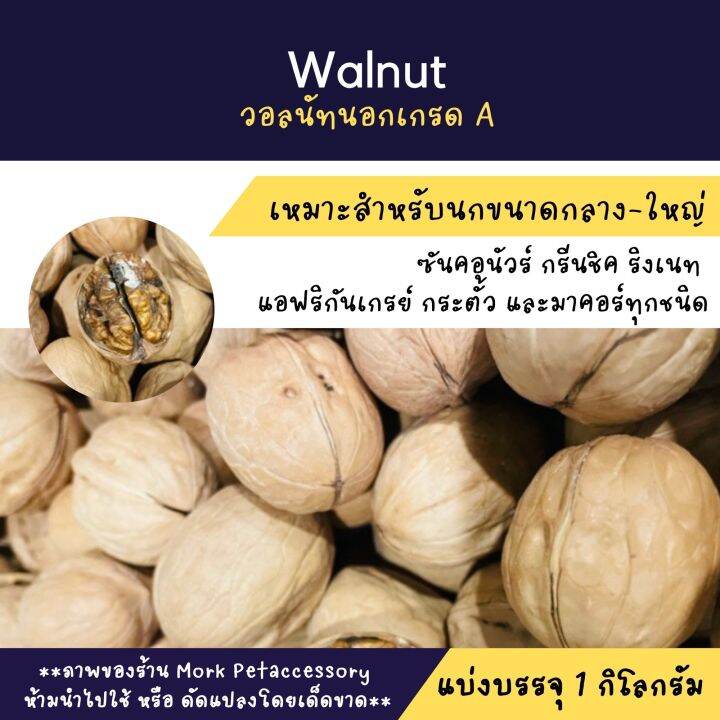 walnut-วอลนัทบรรจุ-1-กก-อาหารเสริมสำหรับนกแก้ว-สัตว์เลี้ยงฟันแทะ