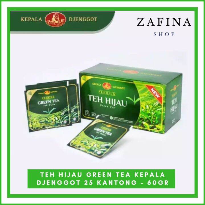 Teh Hijau Green Tea Premium Teh Hijau Kepala Djenggot 25 Kantong 60 G