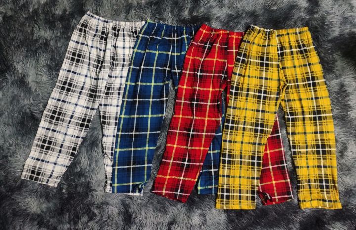 Set of 4pcs. Pajama Plaid Checkered for 5-6 yrs old for only 199 ...