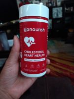 UpNourish Cholesterol Heart Health Supplement - Supports Healthy Cholesterol Levels, Heart Function - Citrus Bergamot, Plant Sterols, CoQ10, Omega 3, Turmeric, Black Garlic, and Olive Leaf Extract