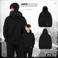 LOOKER- Hoodies สีดำล้วน