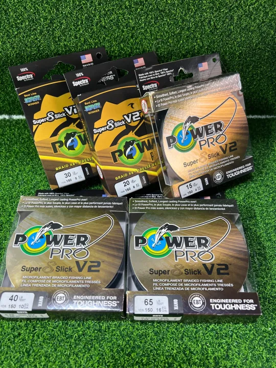 Power Pro V2 Super 8 Slick Braid 150yds ONYX Lazada