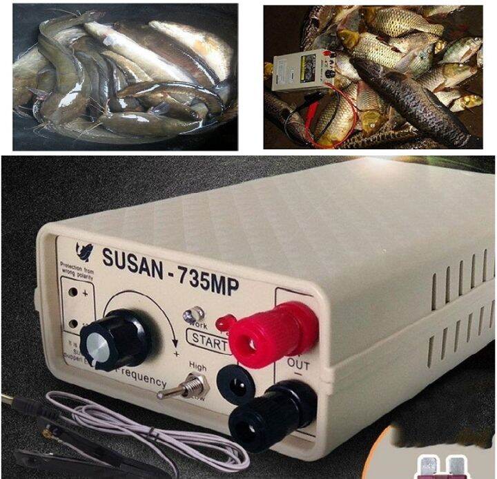 1200W DC12V Electric Fish Shocker Stunner Ultrasonic Inverter Electro