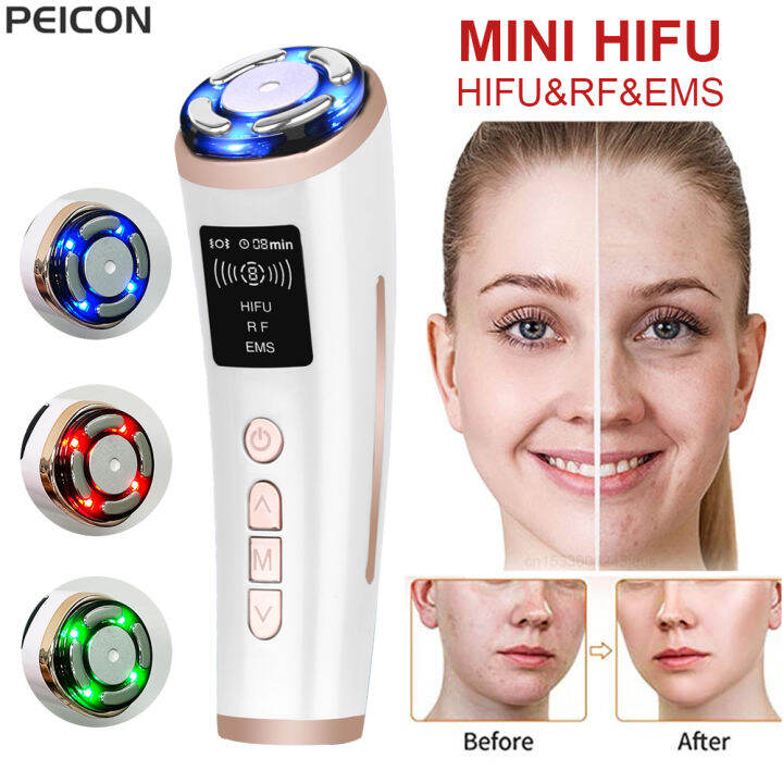 Hifu Face Lifting Mini Hifu Facial Radio Frequency Machine Ultrasound ...