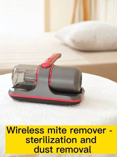 Portable Cordless Mite Remover Vacuum Bed Sofa Desk Handheld Wireless Dust Mite Cleaner Mites