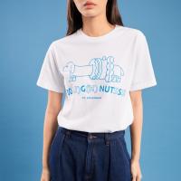 Buuleann.bkk - Dognuts tee เสื้อยืดผ้าคอตต้อนอย่างดี สกรีนลายด้านหน้า ผ้านิ่่มมาก