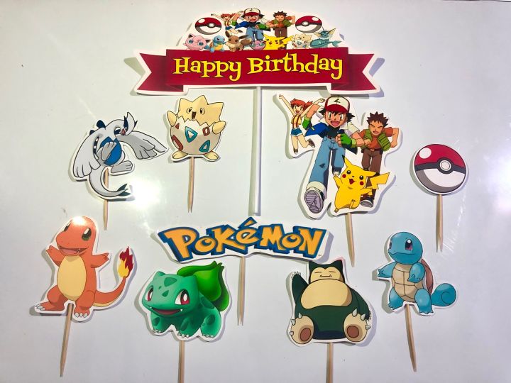 Pokemon Cake Topper 10pcs | Lazada PH