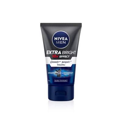 Nivea นีเวีย เมน มัดโฟมล้างหน้า เอ็กซ์ตร้า ไวท์ 50 / 100 กรัม