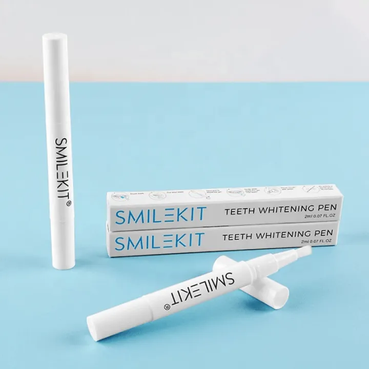 SMILEKIT Teeth Whitening Gel Pen Oral Care Remove Stains Cleaning Tools ...