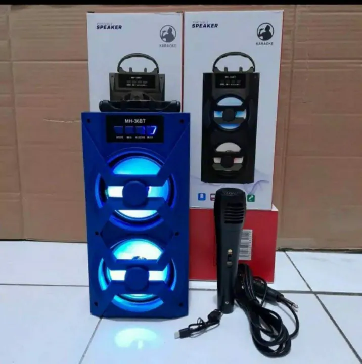 SPEAKER MP3 UKURAN SEDANG 4 INCH FREE MIC KARAOKE Lazada Indonesia