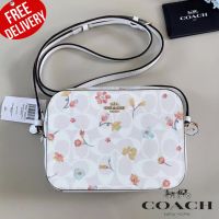 กระเป๋าสะพาย Coach Mini Camera Bag In Signature Canvas With Mystical Floral PPrint