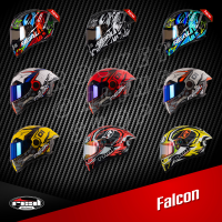 หมวกกันน็อค Real Falcon กระจกชั้นเดียว หมวกกันน็อคเต็มใบ หมวกเต็มใบ หมวกขับมอไซค์ หมวกขี่มอไซค์ หมวกกันน็อก หมวกกันน็อคเทๆ บิกไบค์