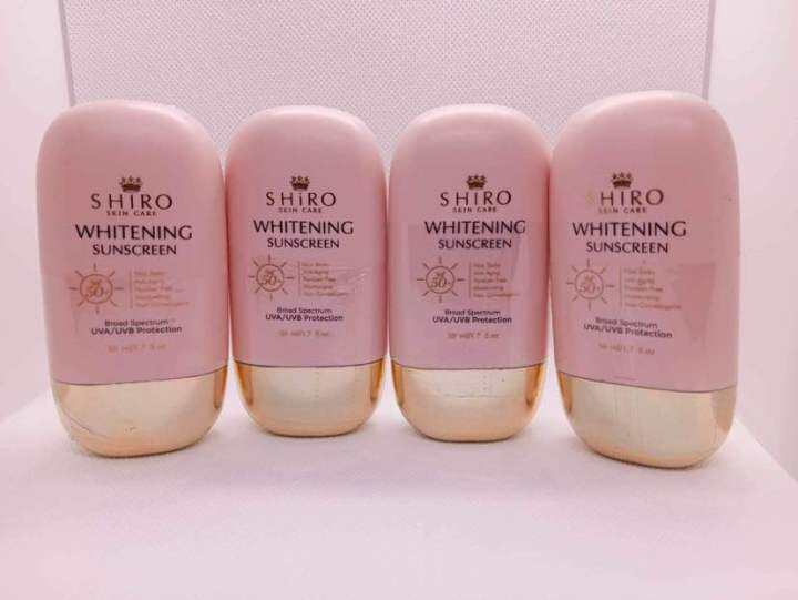 SHIRO Skin Care Whitening Sunscreen with SPF50 Lazada PH