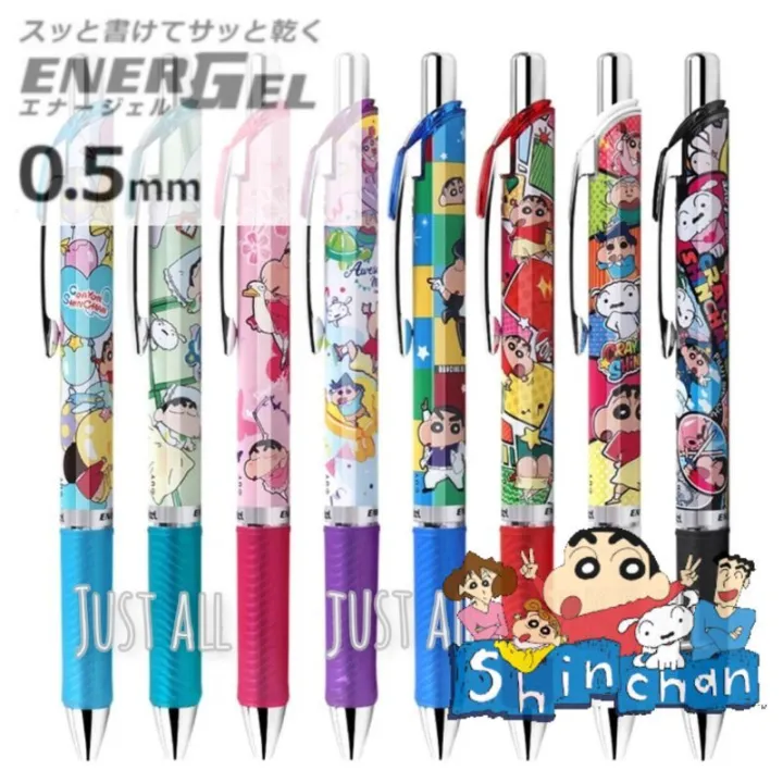 shinchan-x-pentel-energel-ปากกาหมึกเจลสีดำ-mand-in-japan-1-ด้าม