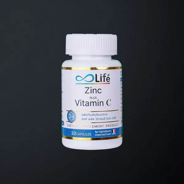 LIfe ซิงค์ พลัส วิตามินซี Life Zinc Plus Vitamin C 30 แคปซูล ชุด 2