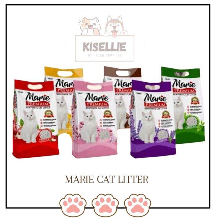 Marie Premium Bentonite Cat Litter 10L Lazada PH