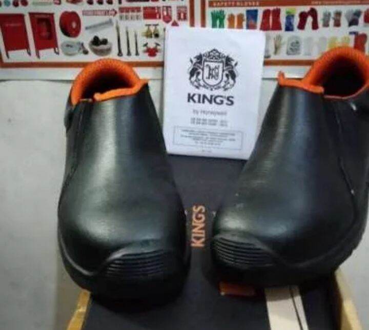 Sepatu Safety King's Original KWD 207 X / Model slip on 4 inch ( Steel