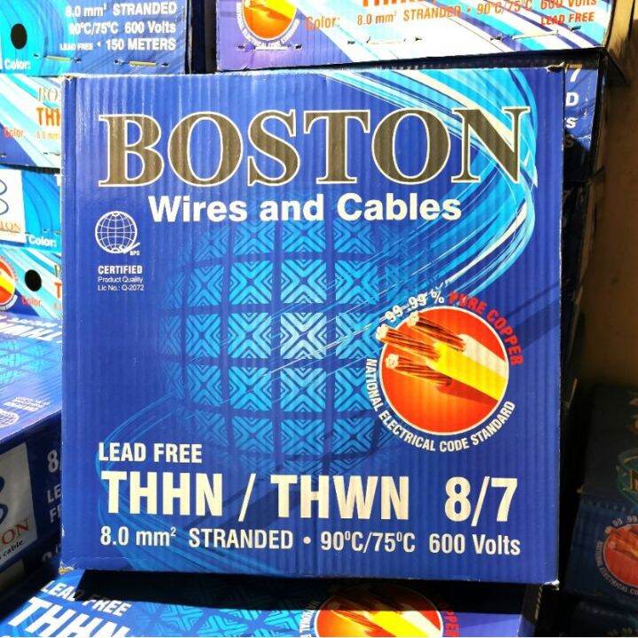 Boston Thhn Thwn Stranded Wire Mm Mm Thhn Thwn Electrical Wire Lazada Ph