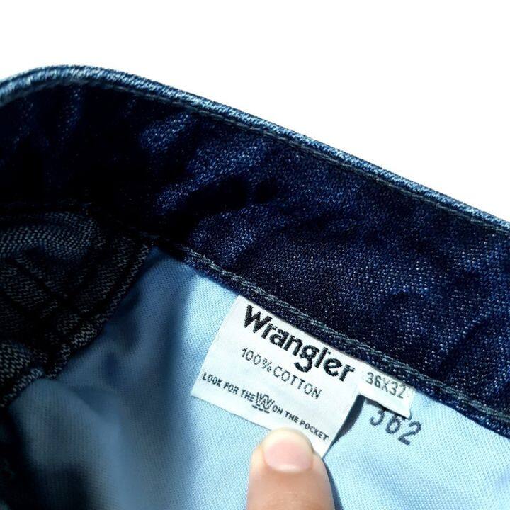 กางเกงยีนส์-wrangler-greensboro-สี-navy-blue