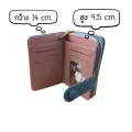 Wallet กระเป๋าสตางค์ ใบกลาง 2 พับ ซิปรอบ ใส่แบงค์ ใส่บัตร ใส่เหรียญ ครบทุกช่อง (ได้แบบและสีตามภาพ). 