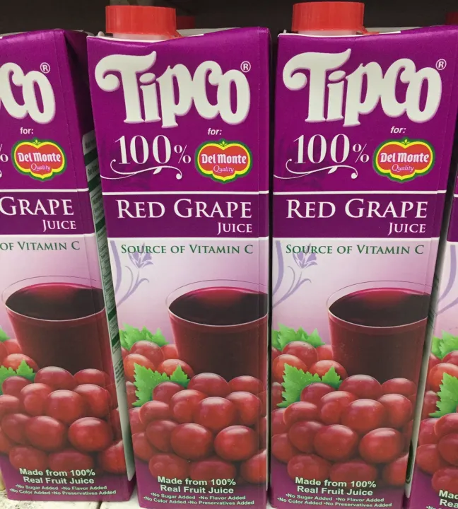 Tipco delmonte 100 Red grape fruit 1L Lazada PH