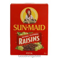 (Free shipping) Sun Maid Natural California Raisins 250 g ลูกเกด ชนิดกล่อง ตรา ซัน-เมด นำเข้าจากแคลิฟอร์เนียร์ สหรัฐอเมริกา ขนาด 250 กรัม